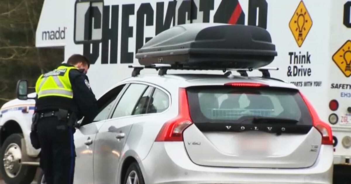 Rcmp Inspection RCMP conducting check stops for National Impaired Driving Enforcement Day