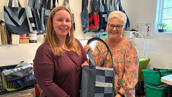 Purses with Purpose: Mother-daughter duo recycles jeans to help women in need