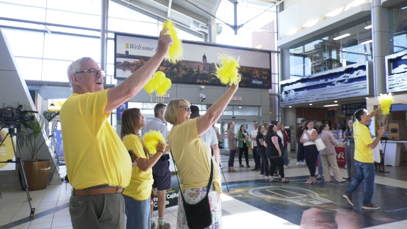 Welcome party thrown at Regina airport, City unveils new merchandise