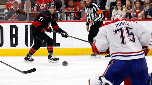 Ehlers scores OT winner as Hurricanes even series with Canadiens