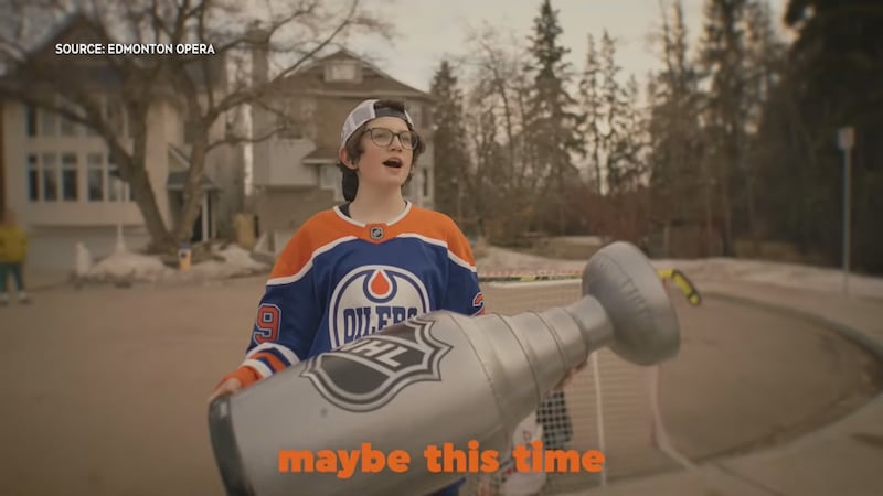 ‘Maybe this time’: Edmonton Opera creates music video in support of Oilers’ playoffs season