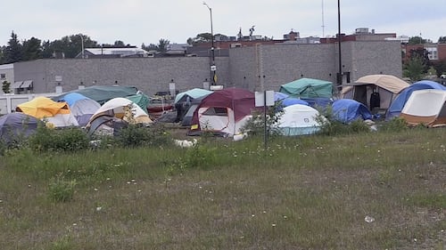 Two charged after baseball bat attack at Sudbury encampment site