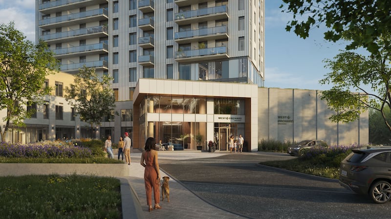 New 37-storey building under construction on Richmond Road
