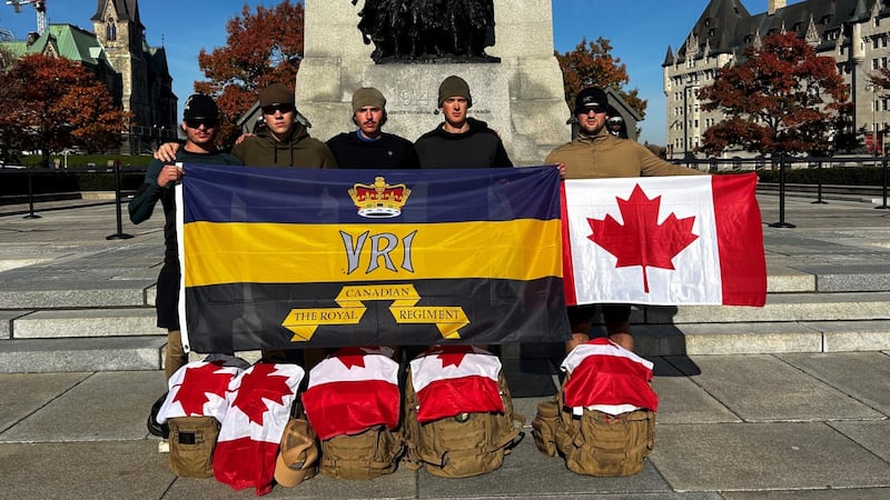 CFB Petawawa soldiers walk to Ottawa in support of CFB Wainwright victims
