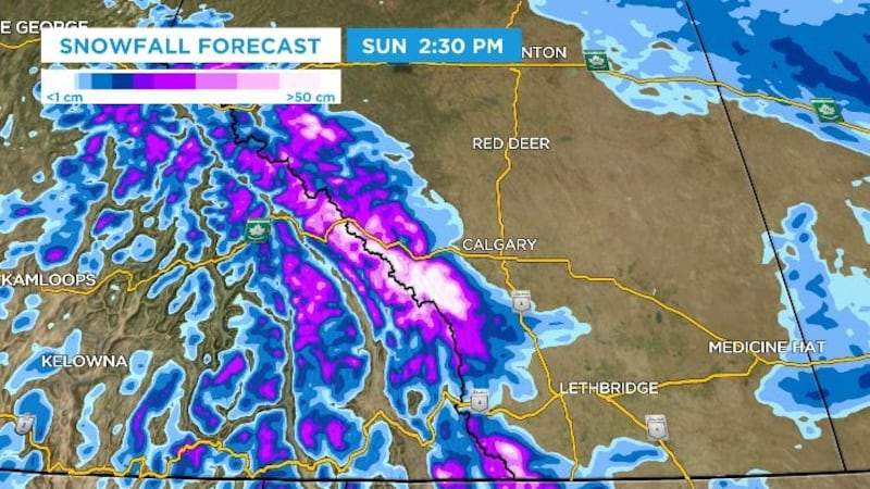 Calgary weather: Snow expected in the foothills