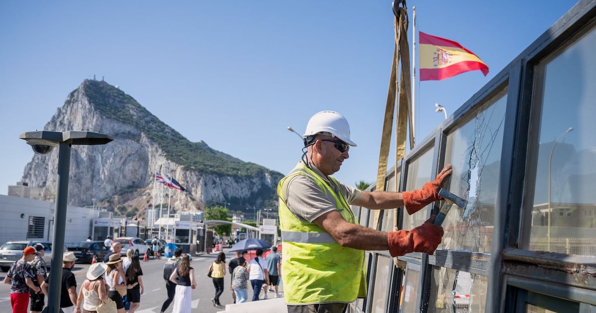 Gibraltar ushers in a new era as British territory's border fence with ...