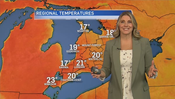 Heating up this week as the dry stretch holds