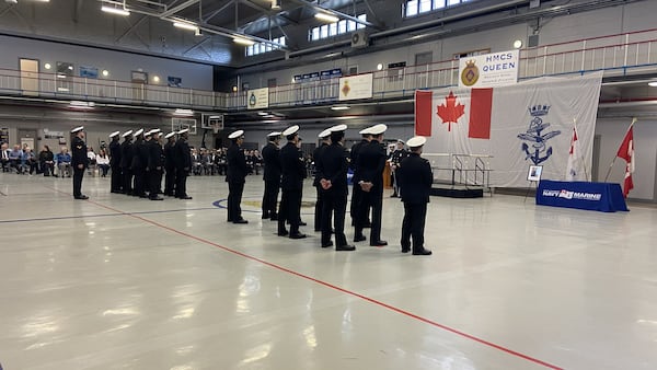 Members of Regina Navy presented with awards, promotions at HMCS Queen