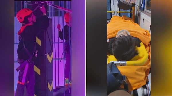 ‘I was worried about passing away’: 11-year-old injured after harness fails on indoor zipline