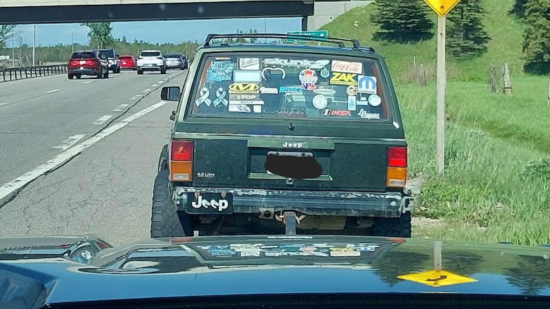 Jeep driver caught watching movie while driving on Hwy. 11, police say