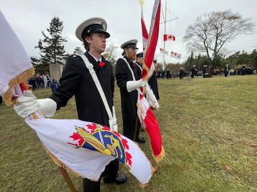 Remembrance Day ceremony at Point Pleasant Park in Halifax, N.S. on Tuesday, Nov. 11, 2025. (CTV Atlantic/ Carl Pomeroy)