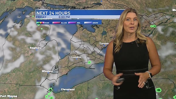 A sticky start to your weekend, with a chance of showers