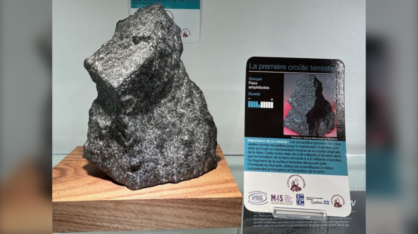 Oldest rock on Earth on display at Parc Safari