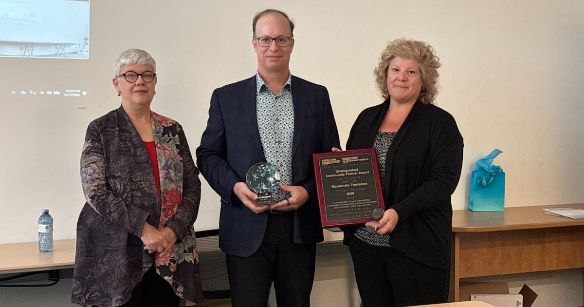 Lifeline on wheels: Manitoulin Transport honoured for decades of Eye Van Support