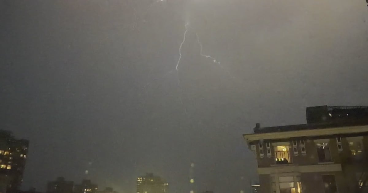 Photo: CTV News Lightning Activity in Vancouver