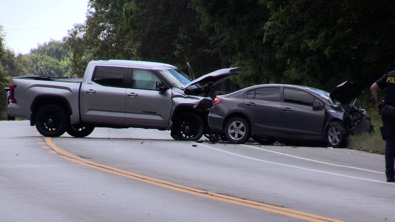 Two injured in two-vehicle collision near St. Thomas
