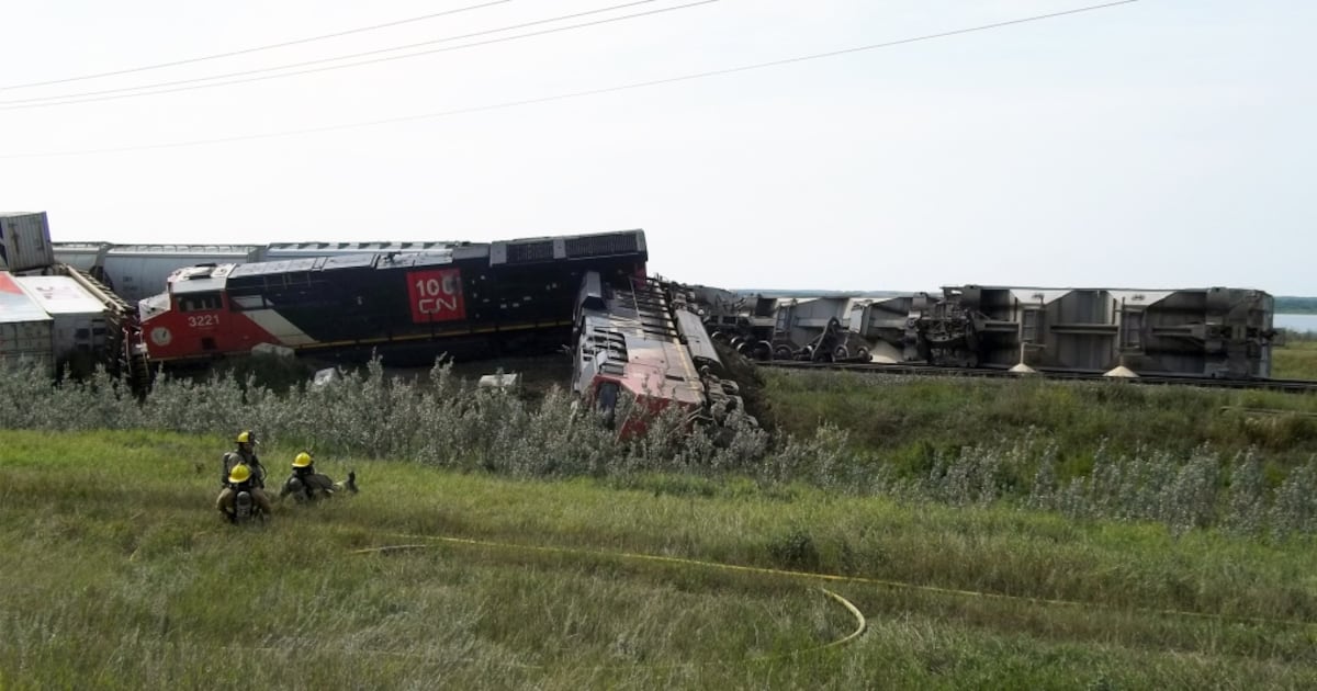 Transportation Safety Board recommends change after 2023 eastern Alberta train derailment