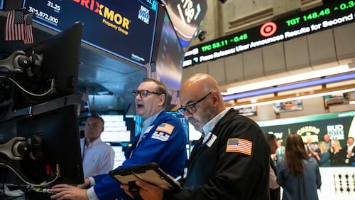 U.S. stocks jump as employers unexpectedly cut 23,000 jobs, raising hopes that rate hikes can wait