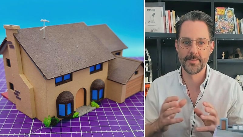 This Irish artist has spent 3 years building a miniature Springfield out of paper