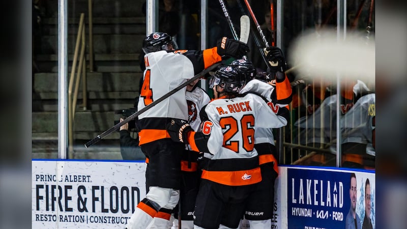 Medicine Hat roars back in Prince Albert, gaining weekend split against Raiders in WHL playoff action