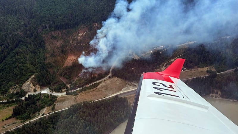 Evacuation alert issued as out-of-control wildfire burns near Boston Bar