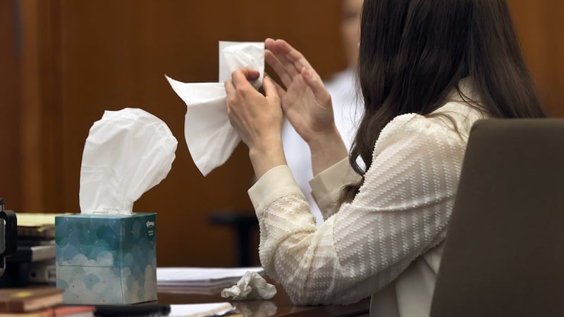 Lindsay Clancy sobs at murder trial as child’s autopsy photos shown in court