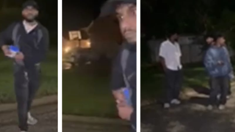 Four men abandon their car in Barrie after striking light post