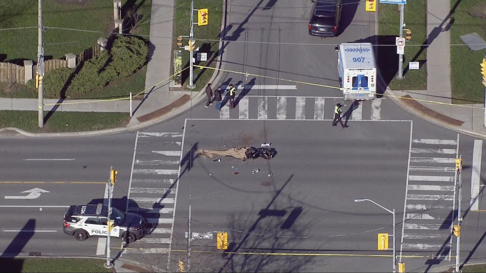 Woman critically injured after crash in Toronto’s east end