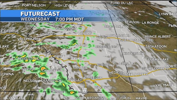 A warmup on Wednesday but with a risk of thunderstorms