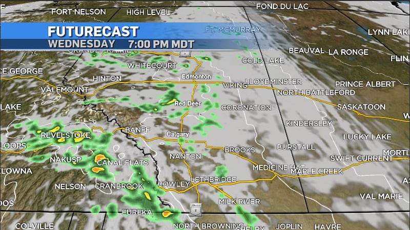 A warmup on Wednesday but with a risk of thunderstorms