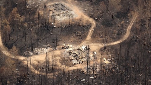 Aerial photos show devastation of Ontario First Nation as wildfires burn across north