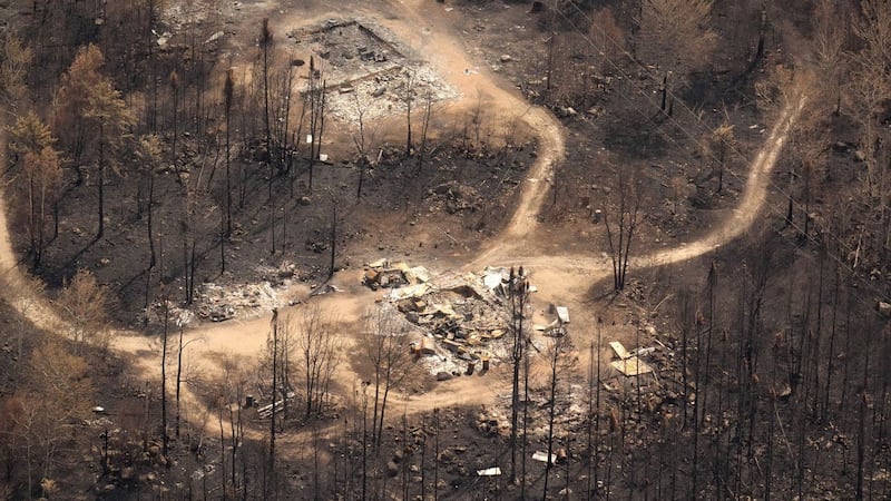 Aerial photos show devastation of Ontario First Nation as wildfires burn across north