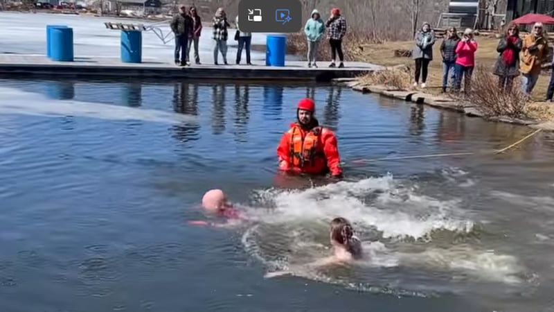 Taking the icy plunge for Hospice Muskoka