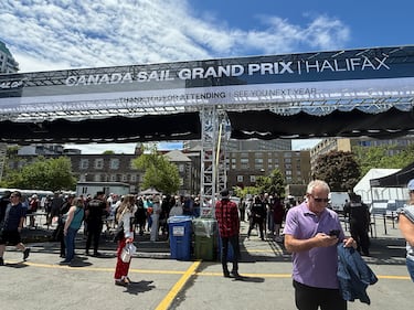 Fans at the 2026 Canada Sail Grand Prix in Halifax. (Callum Smith/CTV News)