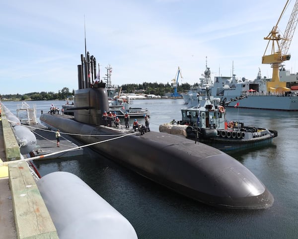 South Korean submarine arrives in B.C. as Hanwha ramps up sales pitch