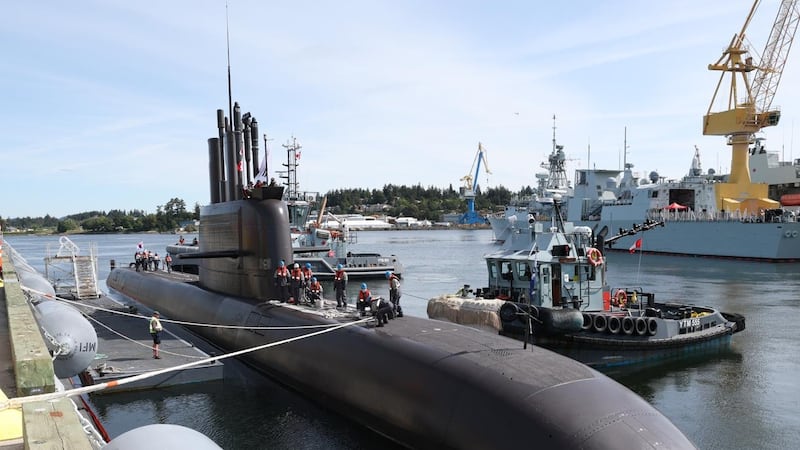 South Korean submarine arrives in B.C. as Hanwha ramps up sales pitch