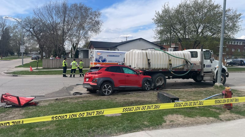 Crash in Crestview neighbourhood results in road closures