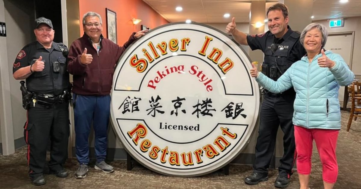 Retired Silver Inn Restaurant owners reunited with stolen sign ...