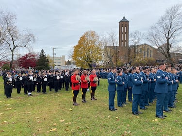 Remembrance Day ceremony at Sullivan's Pond in Dartmouth, N.S. on Tuesday, Nov. 11, 2025. (CTV Atlantic/ Vanessa Wright)