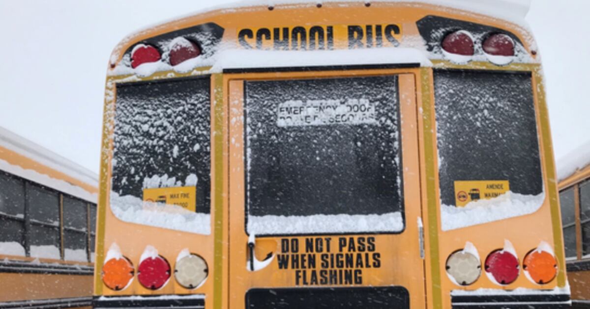 School bus cancellations in Simcoe County