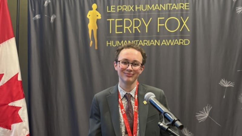 Regina high school student earns Terry Fox Humanitarian Award