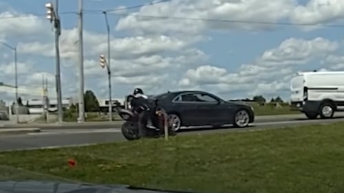 York police release video of officer tackling motorcyclist to the ground after he allegedly fled from crash scene