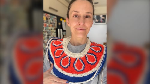 Knitting sports fan breaks out the needles again for Oilers’ playoff run