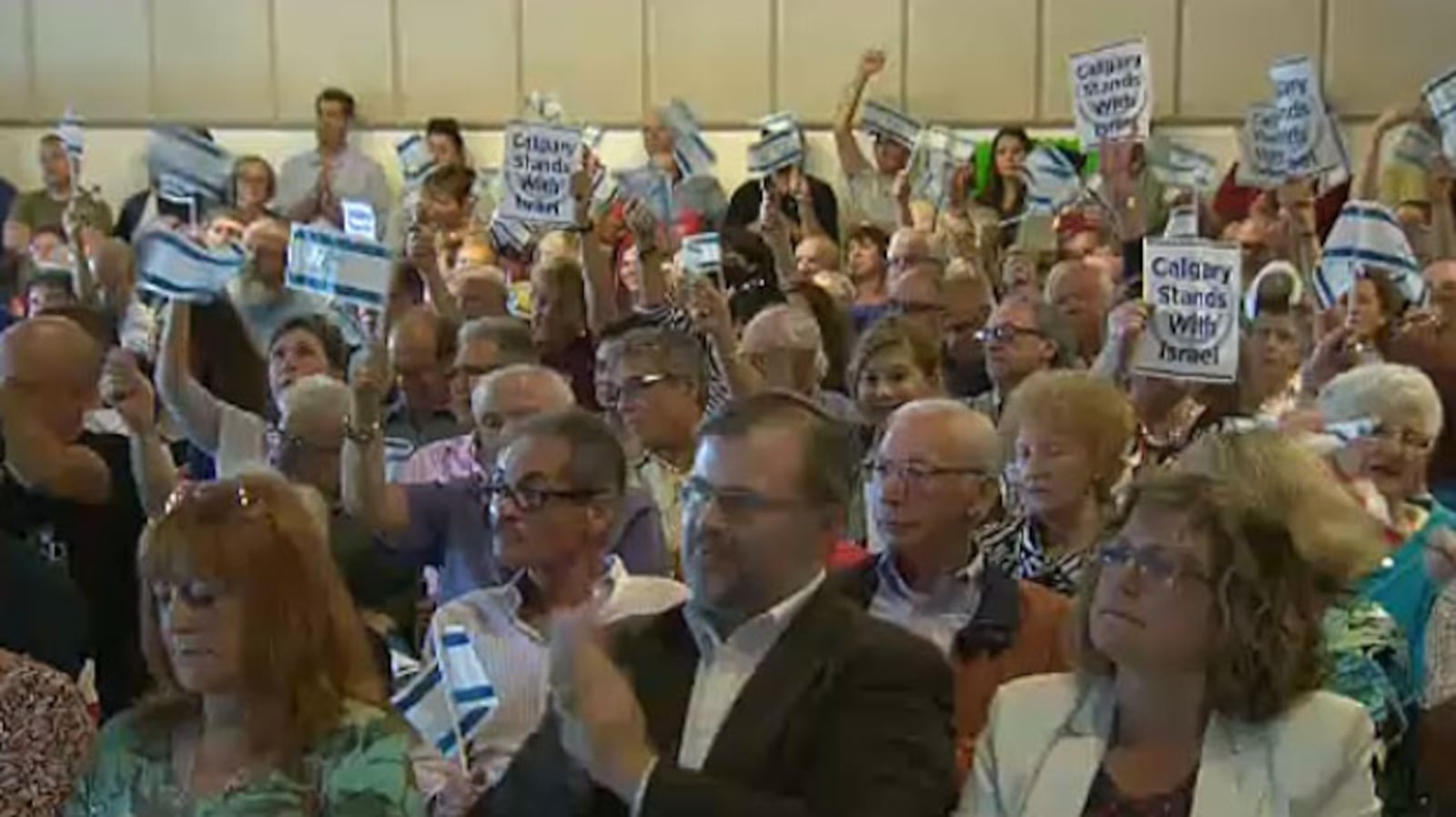 Jewish Rallies Calgary's Muslim, Jewish leaders meet at synagogue following Gaza rallies