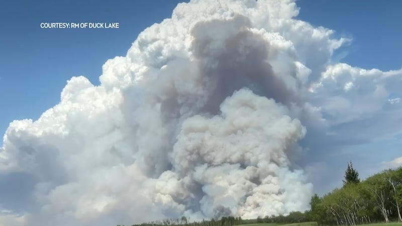 Evacuation ordered around Duck Lake as wildfire grows