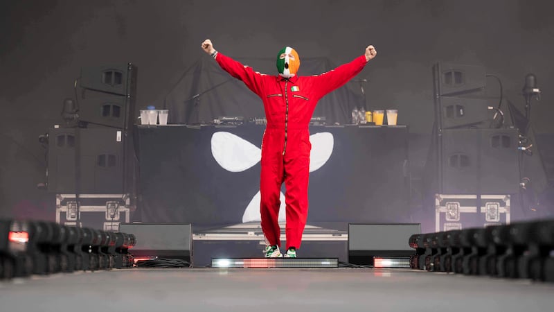 Controversial rap group Kneecap play secret gig in Berlin