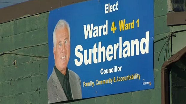 Ward Sutherland Sutherland declared winner in Ward 1