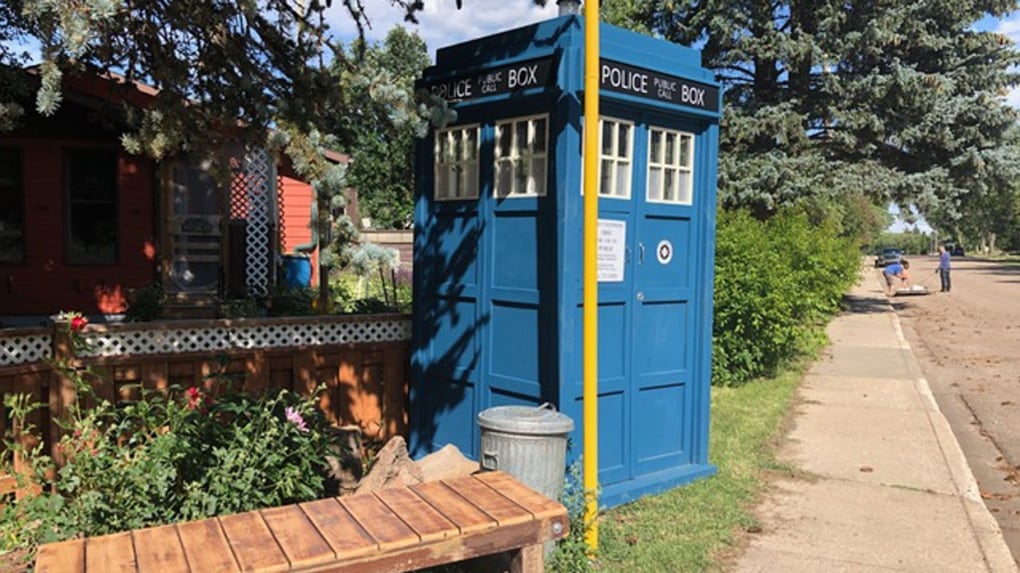 Alberta Doctor Who Fan Builds Life sized Replica TARDIS In His Yard alberta-doctor-who-fan-builds-life-sized-replica-tardis-in-his-yard