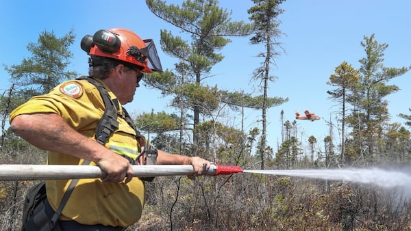 Wildfire burns in Nova Scotia’s Queens County
