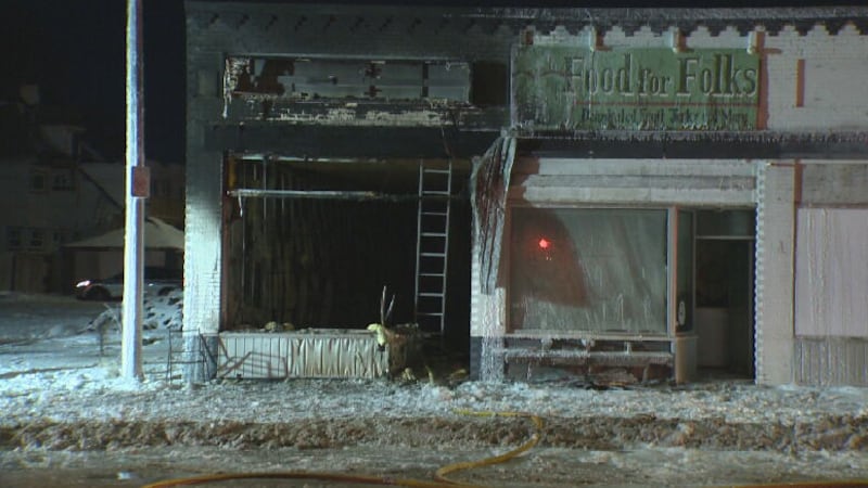 Fire at Portage Avenue building causes road closures